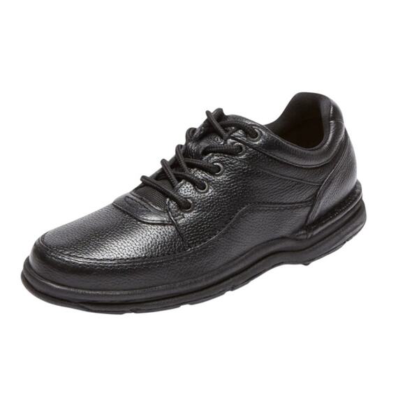 Rockport Mens World Tour Classic Lace Up Shoe US 15M EU 50 Black Leather EUC main image 14